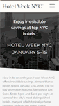 Mobile Screenshot of hotelweeknyc.com