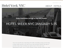 Tablet Screenshot of hotelweeknyc.com